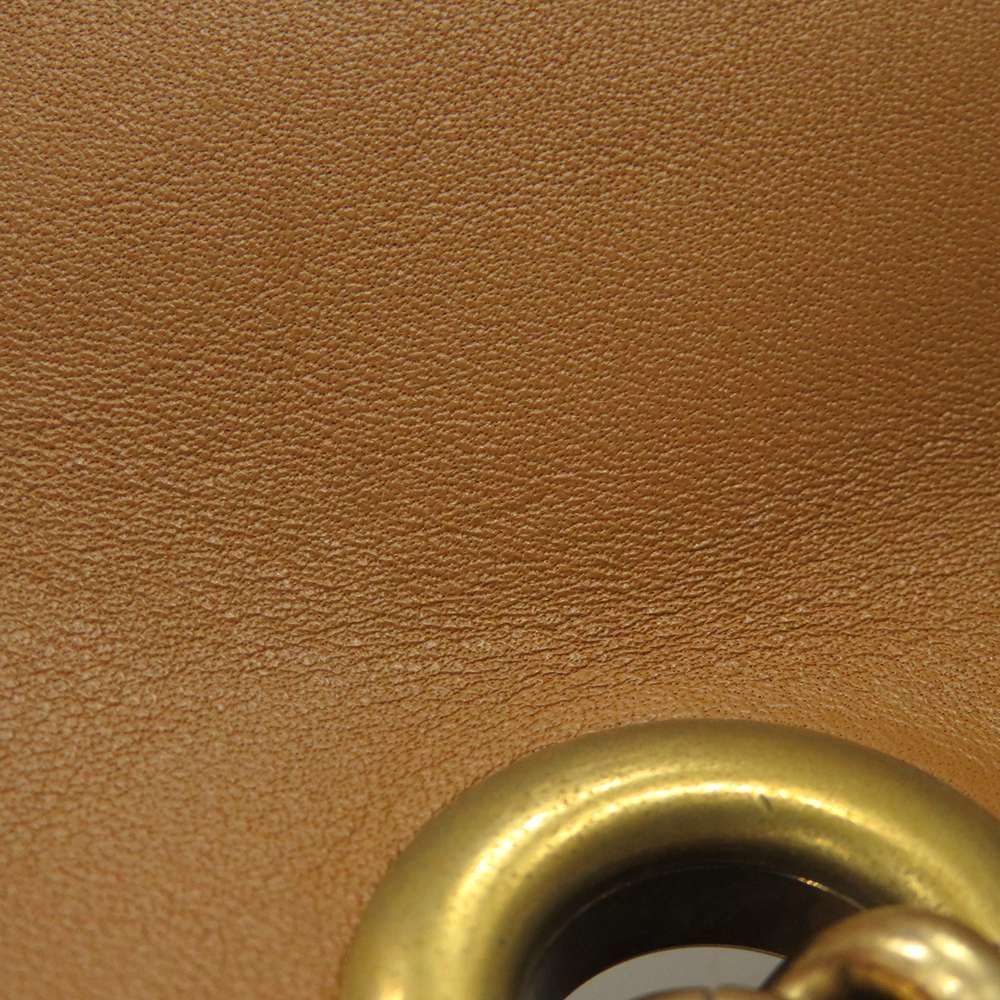 Gucci GG Marmont Chain Shoulder Bag Raffia Python Beige - Picture 7 of 9